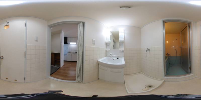 パノラマ画像洗面所