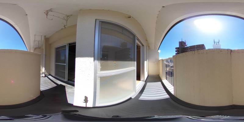 パノラマ画像バルコニー