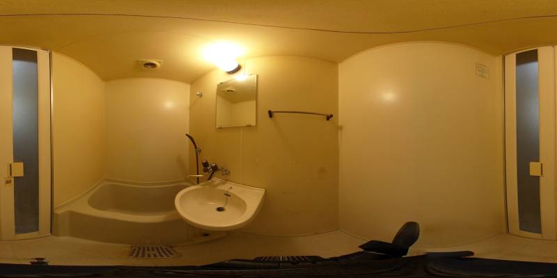 パノラマ画像バスルーム