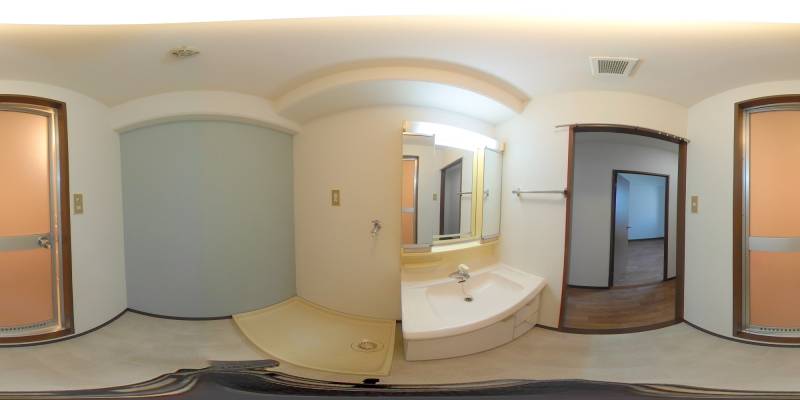 パノラマ画像洗面所