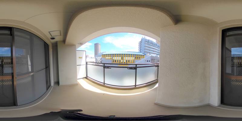 パノラマ画像バルコニー