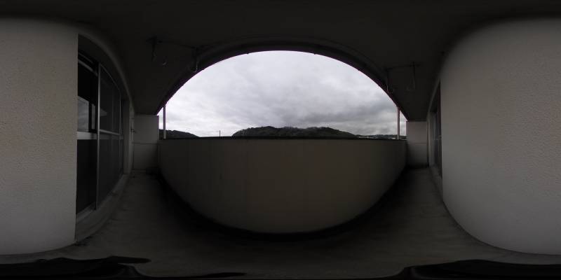 パノラマ画像バルコニー