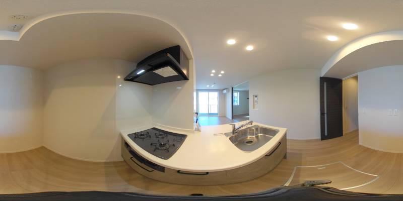 パノラマ画像キッチン