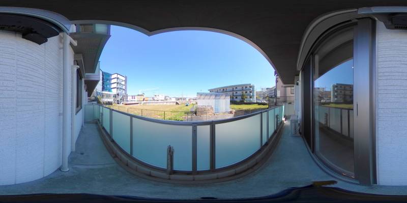 パノラマ画像バルコニー