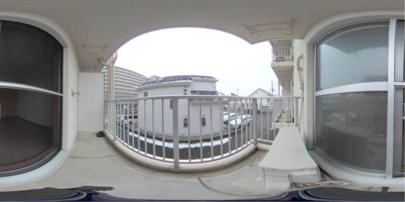 パノラマ画像バルコニー