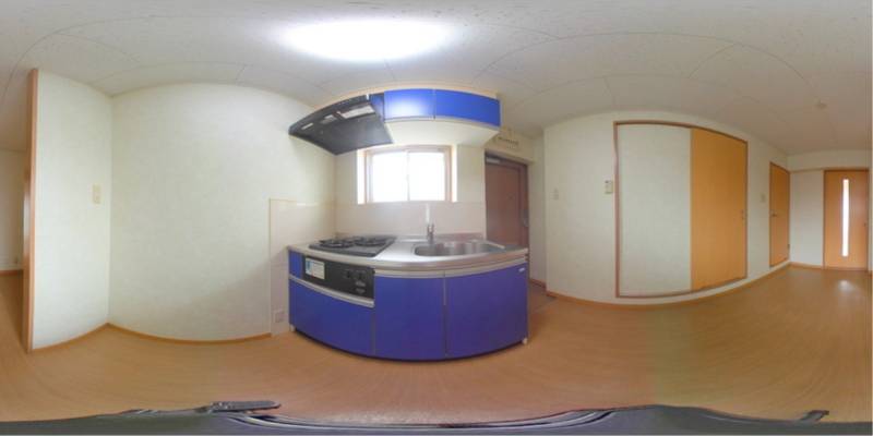 パノラマ画像キッチン