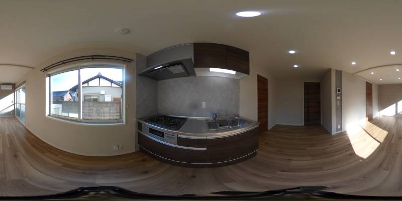 パノラマ画像キッチン