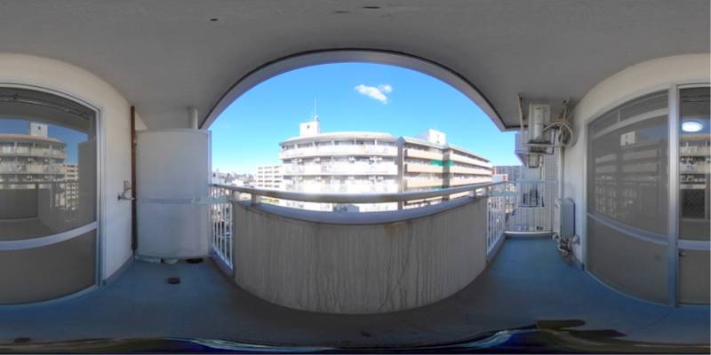 パノラマ画像バルコニー