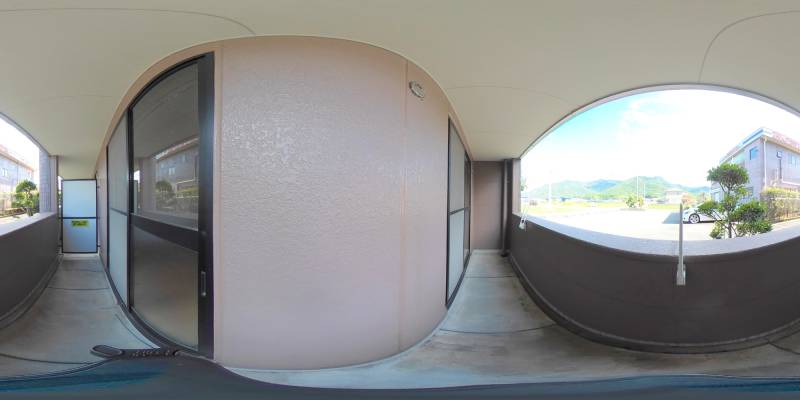 パノラマ画像バルコニー