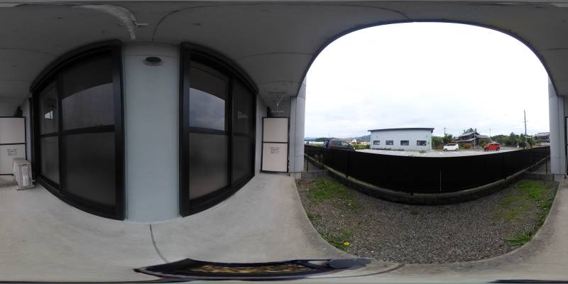 パノラマ画像庭