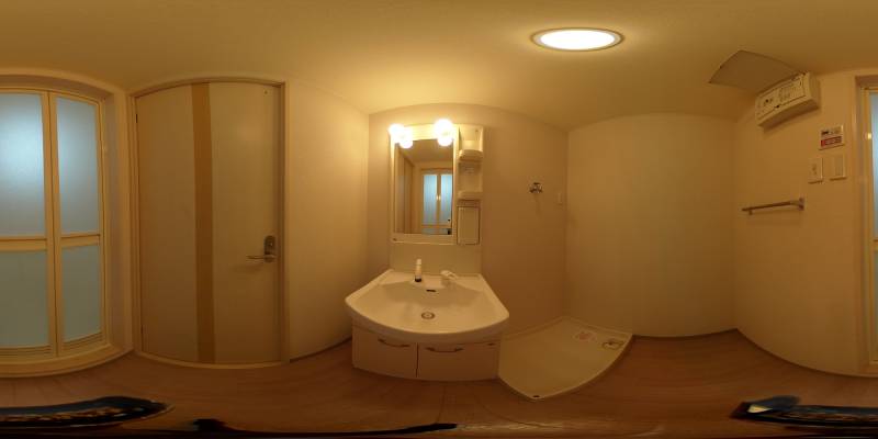 パノラマ画像洗面所