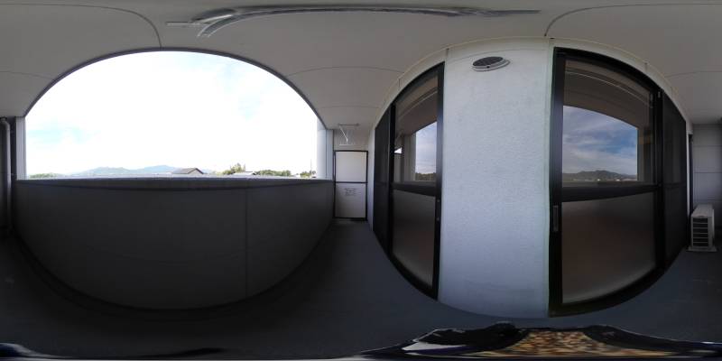 パノラマ画像バルコニー