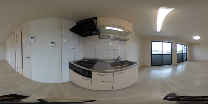 パノラマ画像キッチン