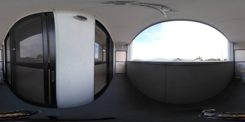 パノラマ画像バルコニー