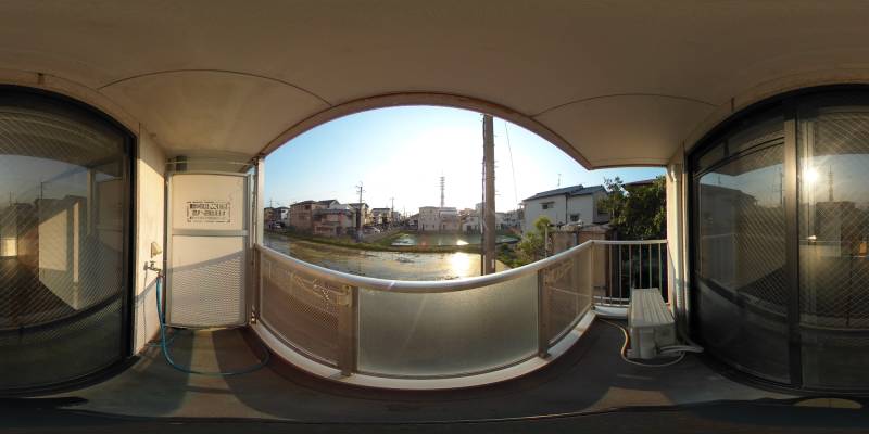 パノラマ画像バルコニー