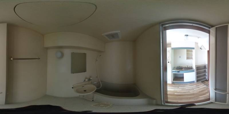 パノラマ画像バスルーム
