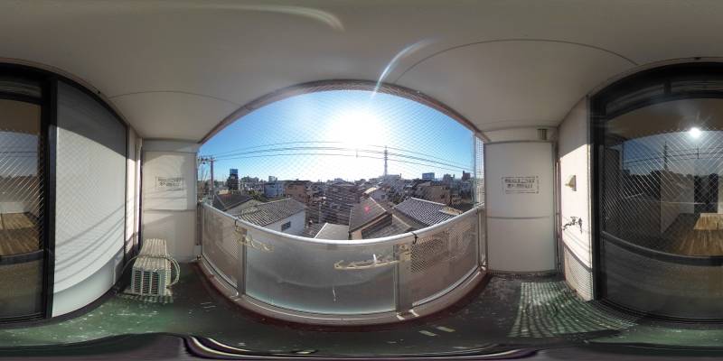 パノラマ画像バルコニー