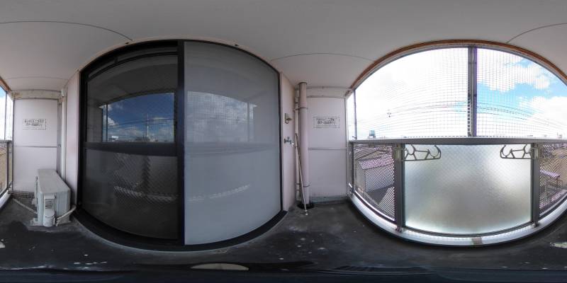 パノラマ画像バルコニー