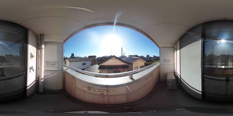 パノラマ画像バルコニー