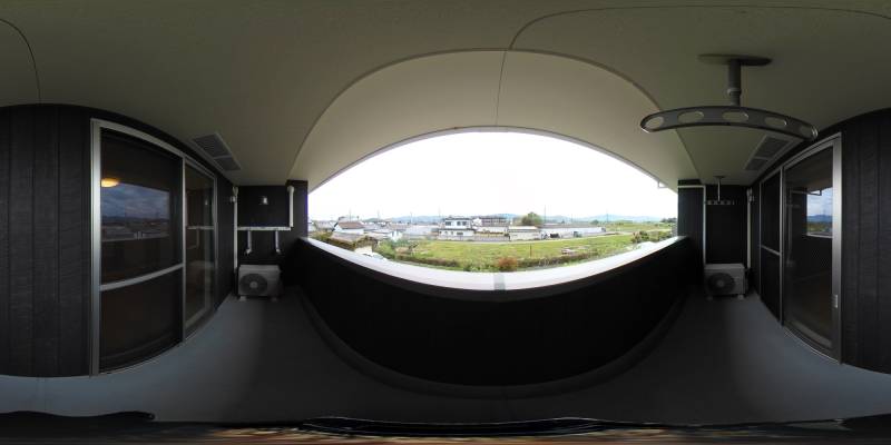 パノラマ画像バルコニー