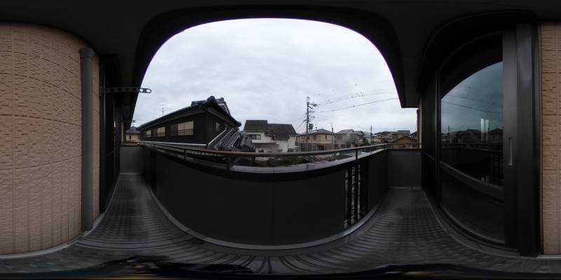 パノラマ画像バルコニー
