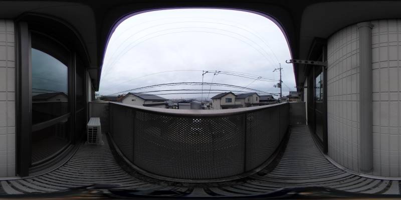 パノラマ画像バルコニー