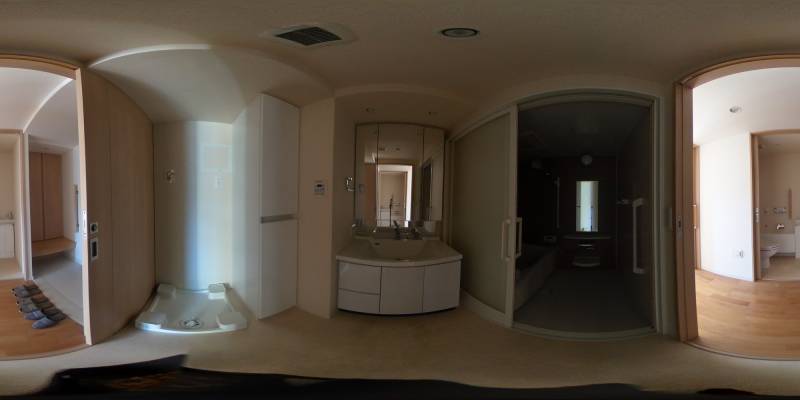 パノラマ画像洗面所