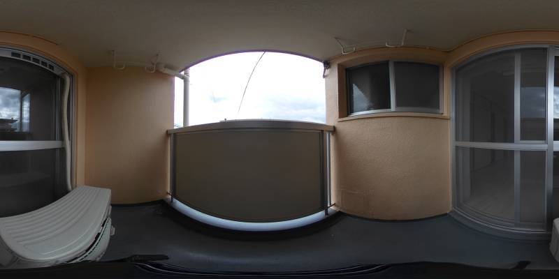 パノラマ画像バルコニー