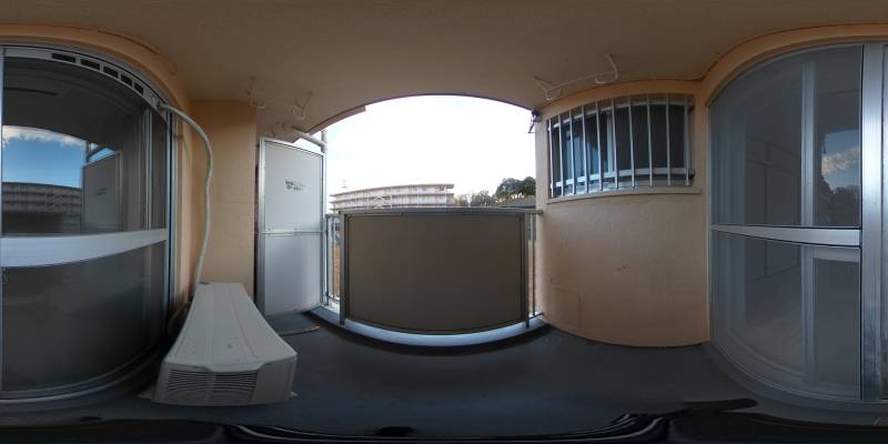 パノラマ画像バルコニー