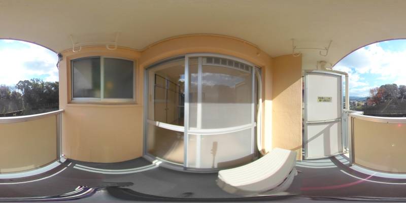 パノラマ画像バルコニー