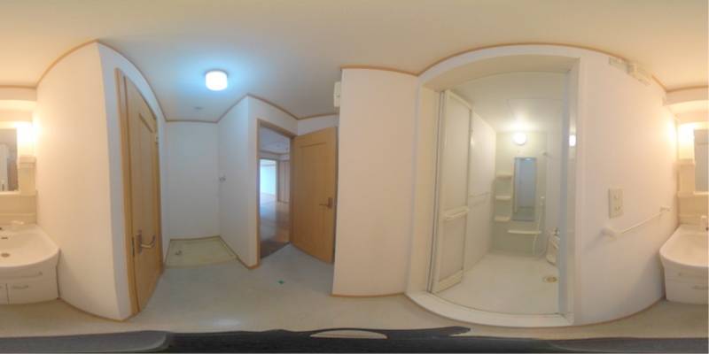 パノラマ画像洗面所