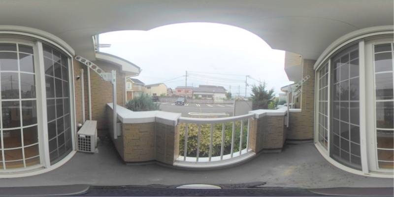 パノラマ画像バルコニー