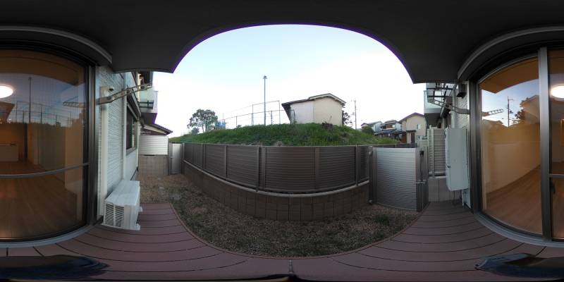 パノラマ画像バルコニー