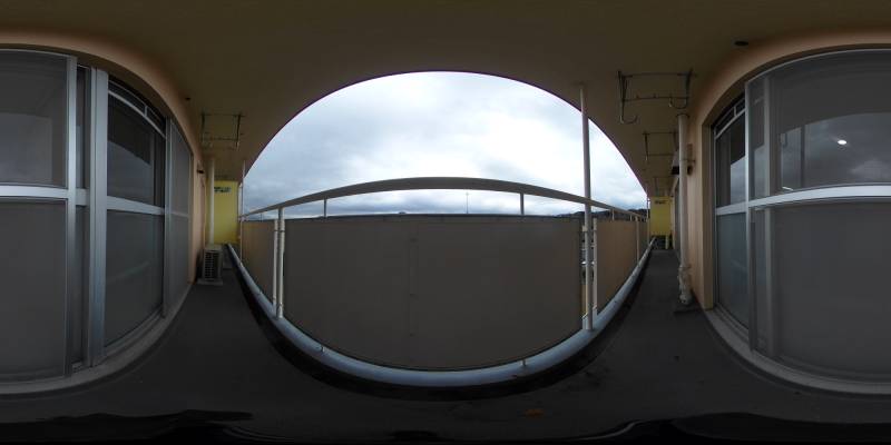 パノラマ画像バルコニー