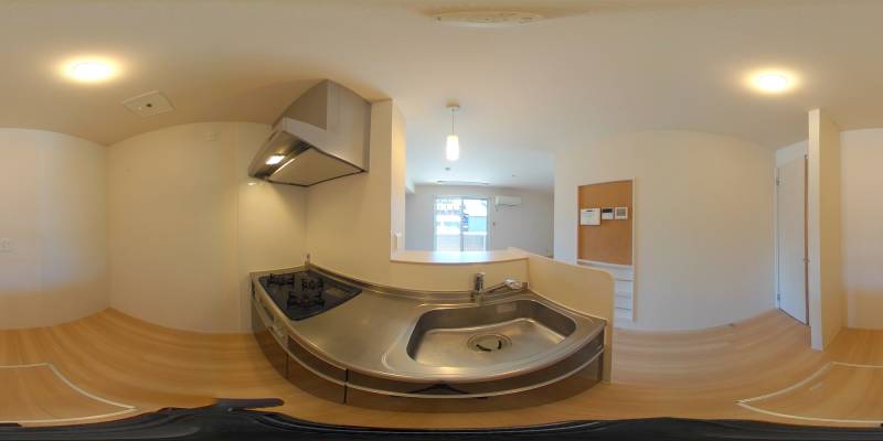 パノラマ画像キッチン