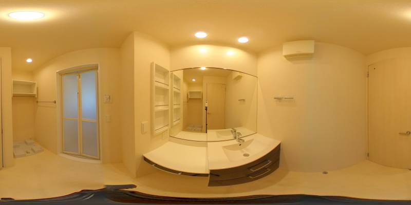 パノラマ画像洗面所