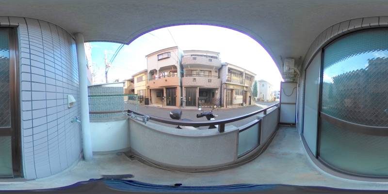 パノラマ画像バルコニー