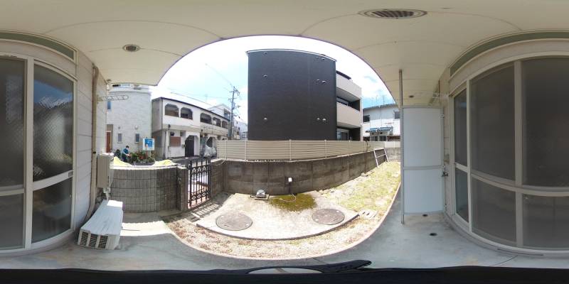 パノラマ画像バルコニー