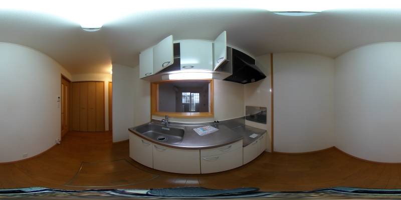 パノラマ画像キッチン