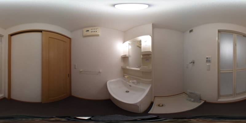 パノラマ画像洗面所