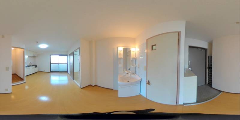 パノラマ画像洗面所