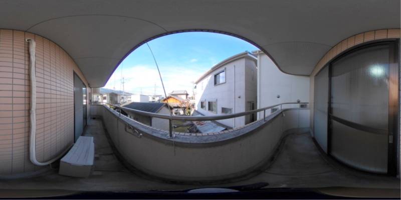 パノラマ画像バルコニー