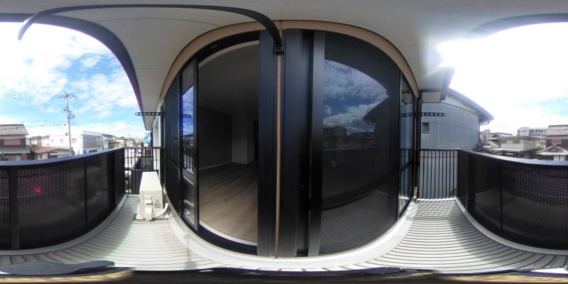 パノラマ画像バルコニー