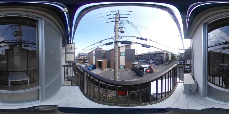 パノラマ画像バルコニー