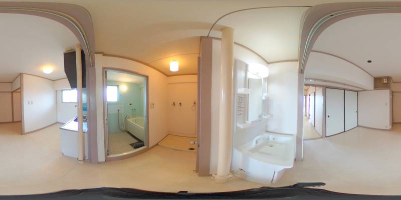 パノラマ画像洗面所