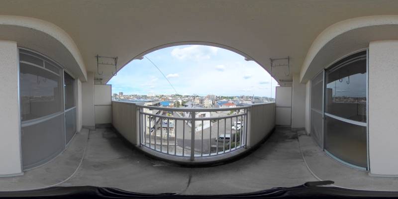 パノラマ画像バルコニー