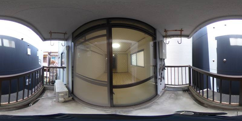 パノラマ画像バルコニー