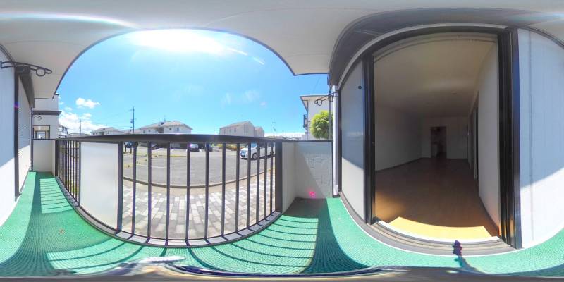 パノラマ画像バルコニー