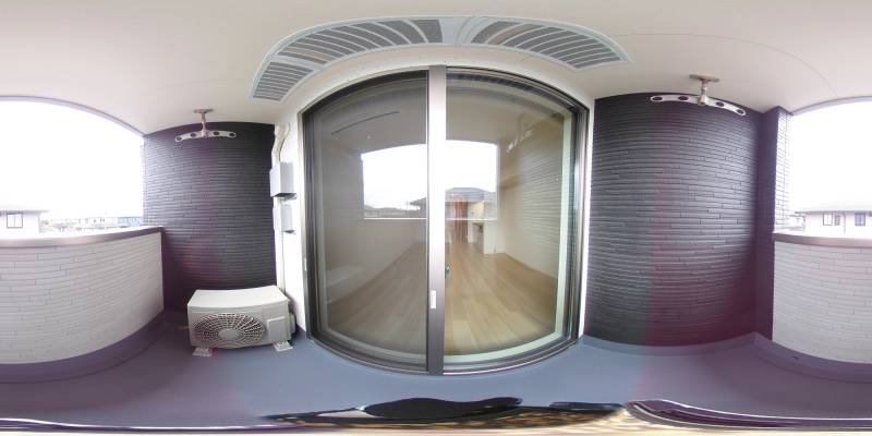 パノラマ画像バルコニー