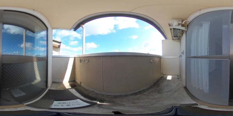 パノラマ画像バルコニー